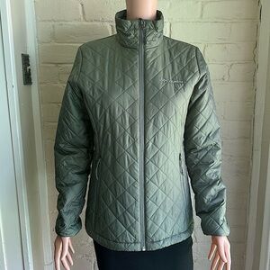 Columbia size small olive forest green omni heat winter jacket